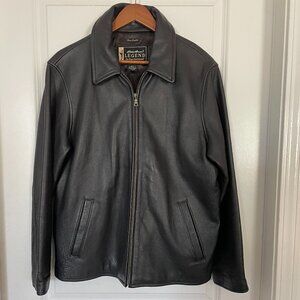 Eddie Bauer Women's Legend Stine Black Leather Jacket Size Large